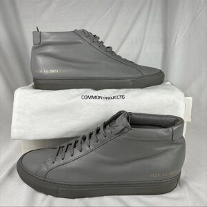 Common Projects Achilles Mid-top 1529 EU 41 US 8 Gray Italy w/ Box and bag bonus